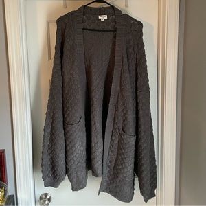 World Market Oversized Open-front Sweater